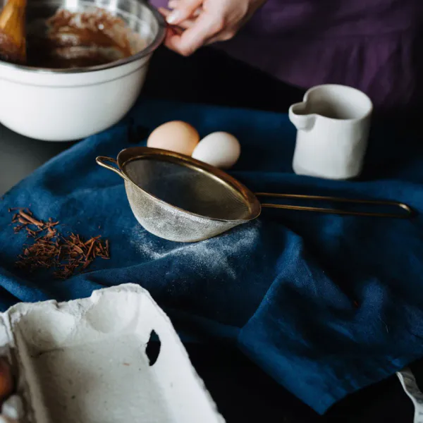 LINEN TALES | LIN KJ&Oslash;KKENH&Aring;NDKLE NAVY 