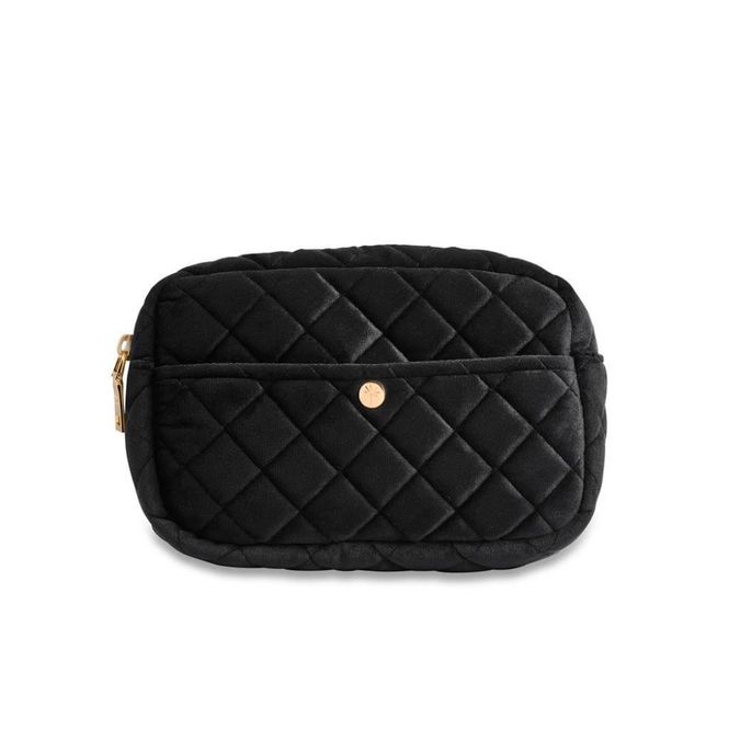 Hovedbilde Fan Palm Beauty Bag Black Velvet - Medium