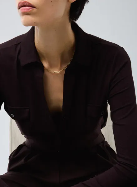 MAJESTIC FILATURES | ANNA SHIRT AUBERGINE 
