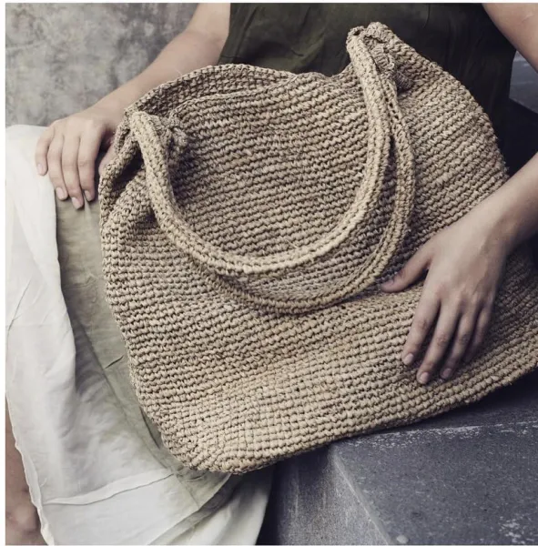 DUA | WAKATOBI RAFFIA TOTE BAG 