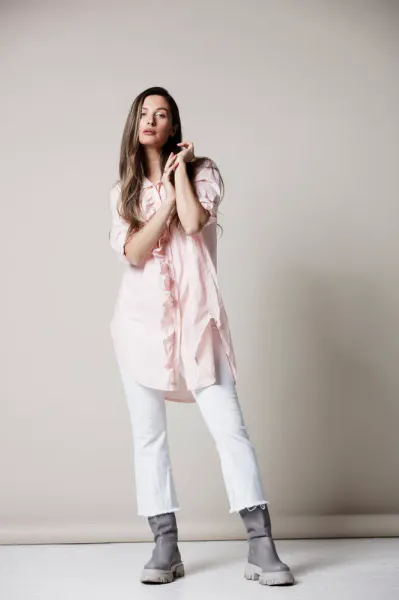 SIXTY DAYS | GIRLFRIEND COTTON SHIRT | ROSE 